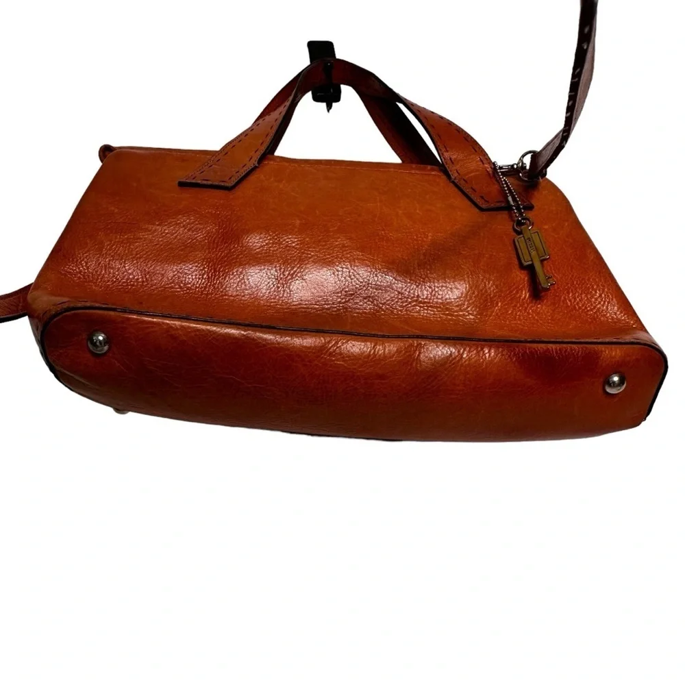 Fossil | Cognac Leather Handbag Satchel